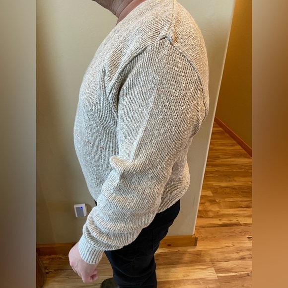 Vintage St Croix Knits Linen Blend Loose Knit V-Neck Sweater - Picture 2 of 9